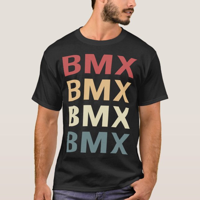 Camiseta Texto Retro BMX (Frente)