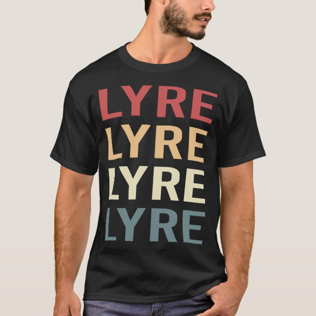 Camiseta Texto Retro Lira (Frente)