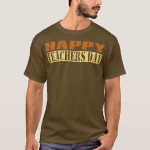 Camiseta Texto Retroativo Feliz do Dia dos Professores