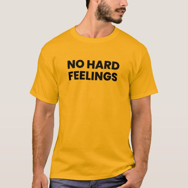 Camiseta Texto sem Sentimentos de Duro - Vidas de resfriame (Frente)