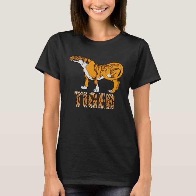 Camiseta Texto Tiger Plus Tigre (Frente)