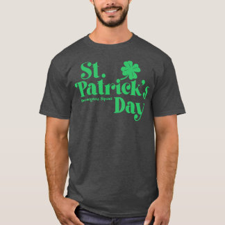 Camiseta Texto Verde ao quadrado do Dia de São Patrício She