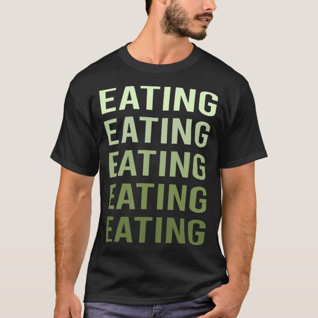 Camiseta Texto Verde Comendo (Frente)