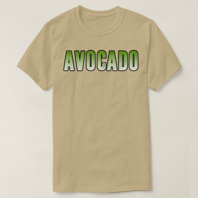 Camiseta Texto verde do Avocado (Frente do Design)