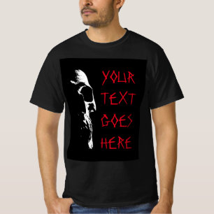 Camiseta Texto Vermelho Distressed Mensagem de Halloween de