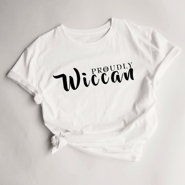 Camiseta Texto Wiccan - Slogan T-Shirt White (Criador carregado)