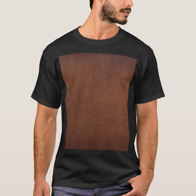 Camiseta Textura autêntica de couro, fundo genuíno. (Frente)