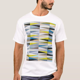 Camiseta Textura Colorida de Azulejos do Chão de Diamante