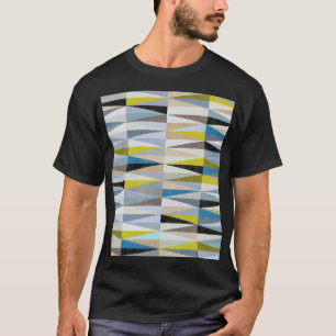 Camiseta Textura Colorida de Azulejos do Chão de Diamante