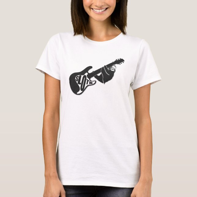 Camiseta Textura da poeira de papel da preguiça 2 do punk (Frente)