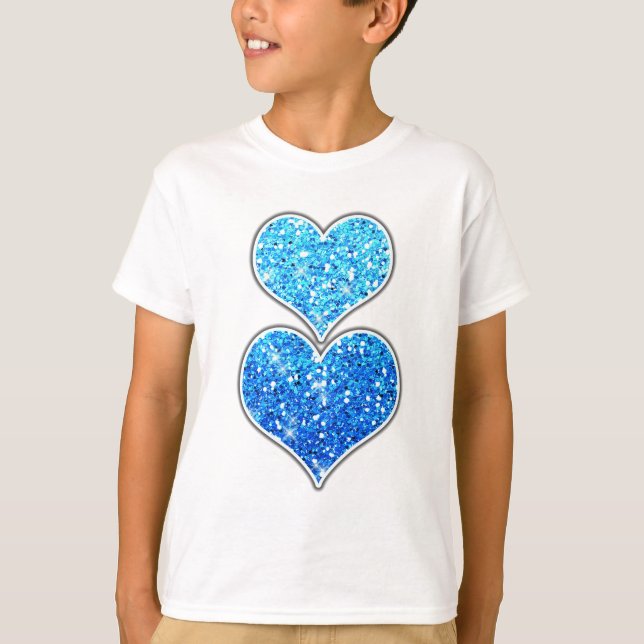 Camiseta Textura de cinzas azuis (Frente)