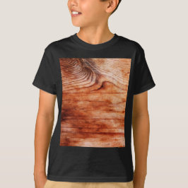 Camiseta Textura de Grão de Madeira