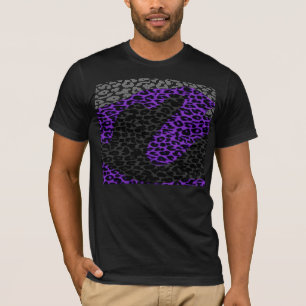 Camiseta Textura de pele de leopardo com padrão retrorrefle