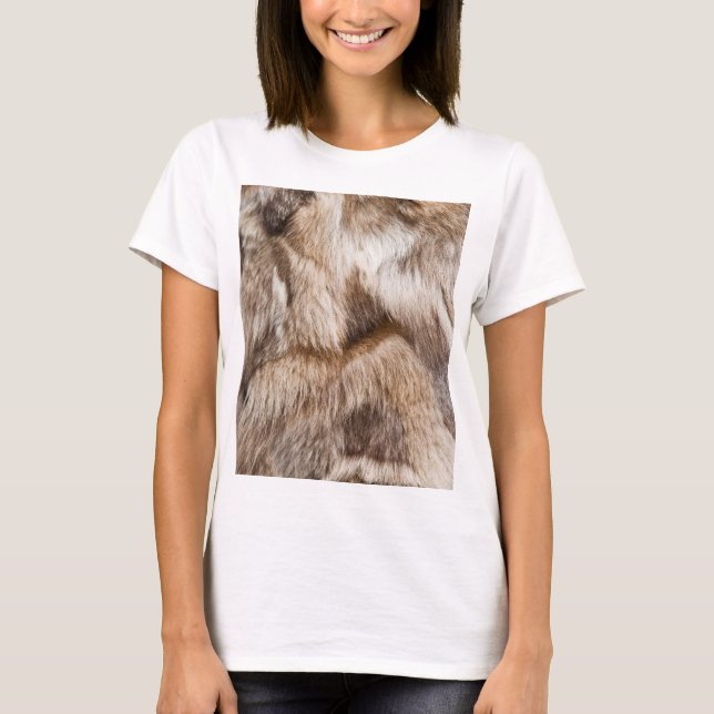Camiseta Textura de pele elegante (Frente)