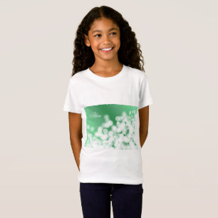 Camiseta textura do estilo do bokeh. Nome
