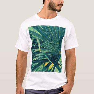 Camiseta Textura Em Tonelada De Folha De Palma