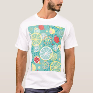 Camiseta Textura fruta, Fundo Vibrante.