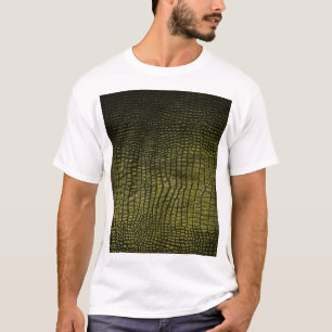 Camiseta Textura luxuosa de crocodilo escuro.