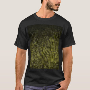 Camiseta Textura luxuosa de crocodilo escuro.