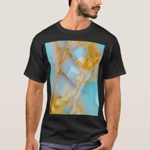 Camiseta Textura mármica, interior colorido de um ninho.