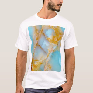 Camiseta Textura mármica, interior colorido de um ninho.