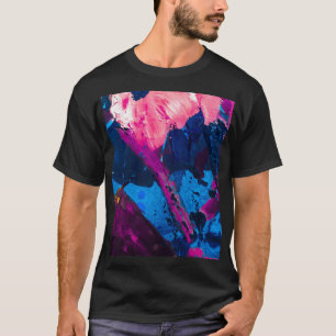 Camiseta Textura pintada artística, decoração moderna.