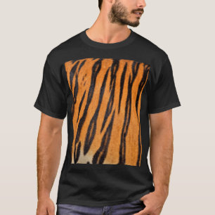 Camiseta Textura realista da pele do tigre.