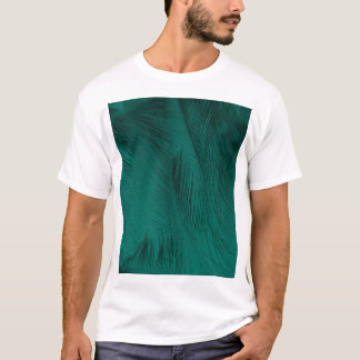 Camiseta Textura verde escura da pena de vindima