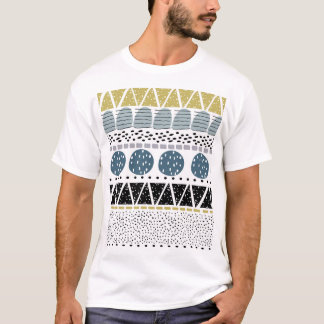 Camiseta Textura vínica criativa desenhada à mão de abstrat
