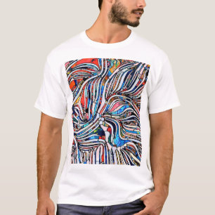 Camiseta Texturas quebradas: unidade de vidro contida