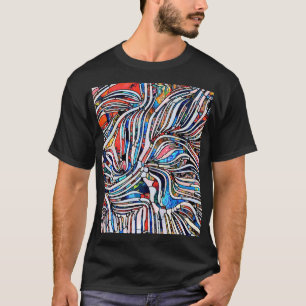 Camiseta Texturas quebradas: unidade de vidro contida