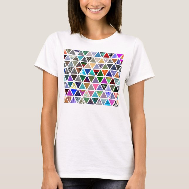 Camiseta Texturas triangulares (Frente)