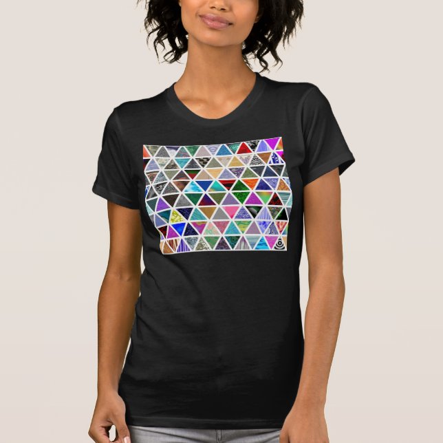 Camiseta Texturas triangulares (Frente)