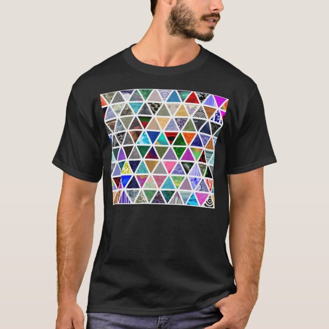 Camiseta Texturas triangulares (Frente)