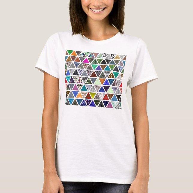 Camiseta Texturas triangulares 02 (Frente)