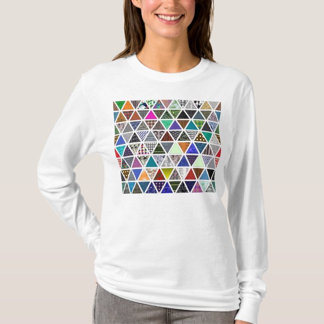Camiseta Texturas triangulares 02 (Frente)