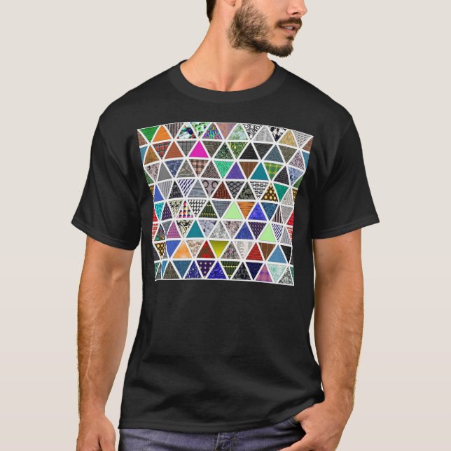 Camiseta Texturas triangulares 02 (Frente)