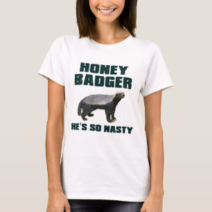 Camiseta Texugo de mel é tão desagradável