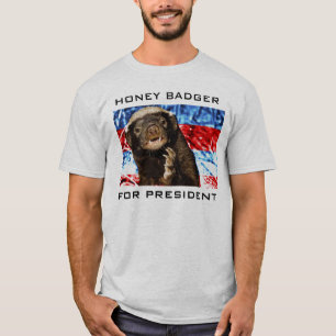 CAMISETA TEXUGO DE MEL PARA O PRESIDENTE