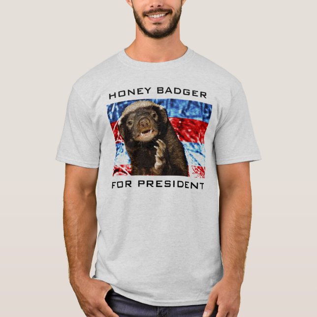 CAMISETA TEXUGO DE MEL PARA O PRESIDENTE (Frente)