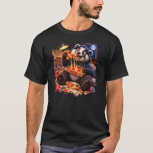 Camiseta Texugo de Pizza da Meia-Noite – Texugo Engraçado C