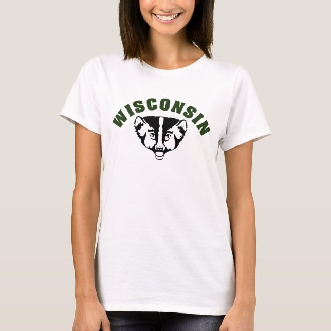 Camiseta Texugo do estado de Wisconsin (Frente)