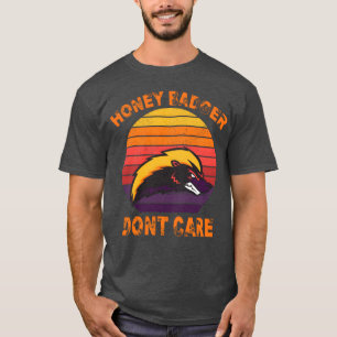 Camiseta Texugo Mel 70s Retro Pôr do Sol Presente Vintage