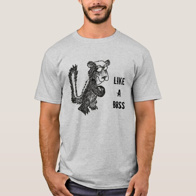 Camiseta Texugo Mel Como um Chefe (Frente)