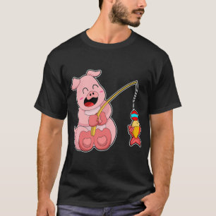 Camiseta Texugo-mel Fisher Rede de pesca Peixe