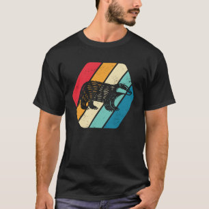 Camiseta Texugo Melífero Animal Vida Selvagem Retro