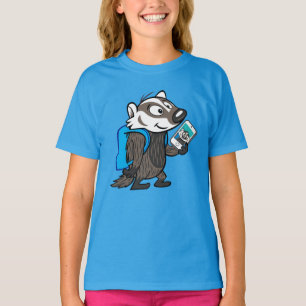 Camiseta Texugo Selfie do filho do baby-boom do guaxinim