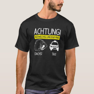 Camiseta texugo Táxi natureza do carro