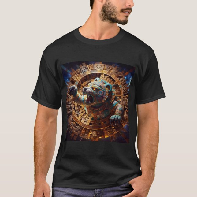 Camiseta Tezcatlipoca, deus do Urso Excelente (Frente)