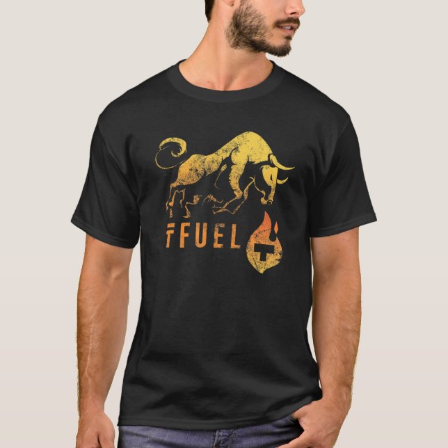 Camiseta TFUEL aquecendo o BULLRUN! Theta Fuel Crypto Bl (Frente)